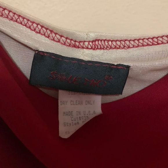 Red Cowl Neck Sleeveless Midi Dress - Picture 7 of 7